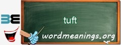 WordMeaning blackboard for tuft